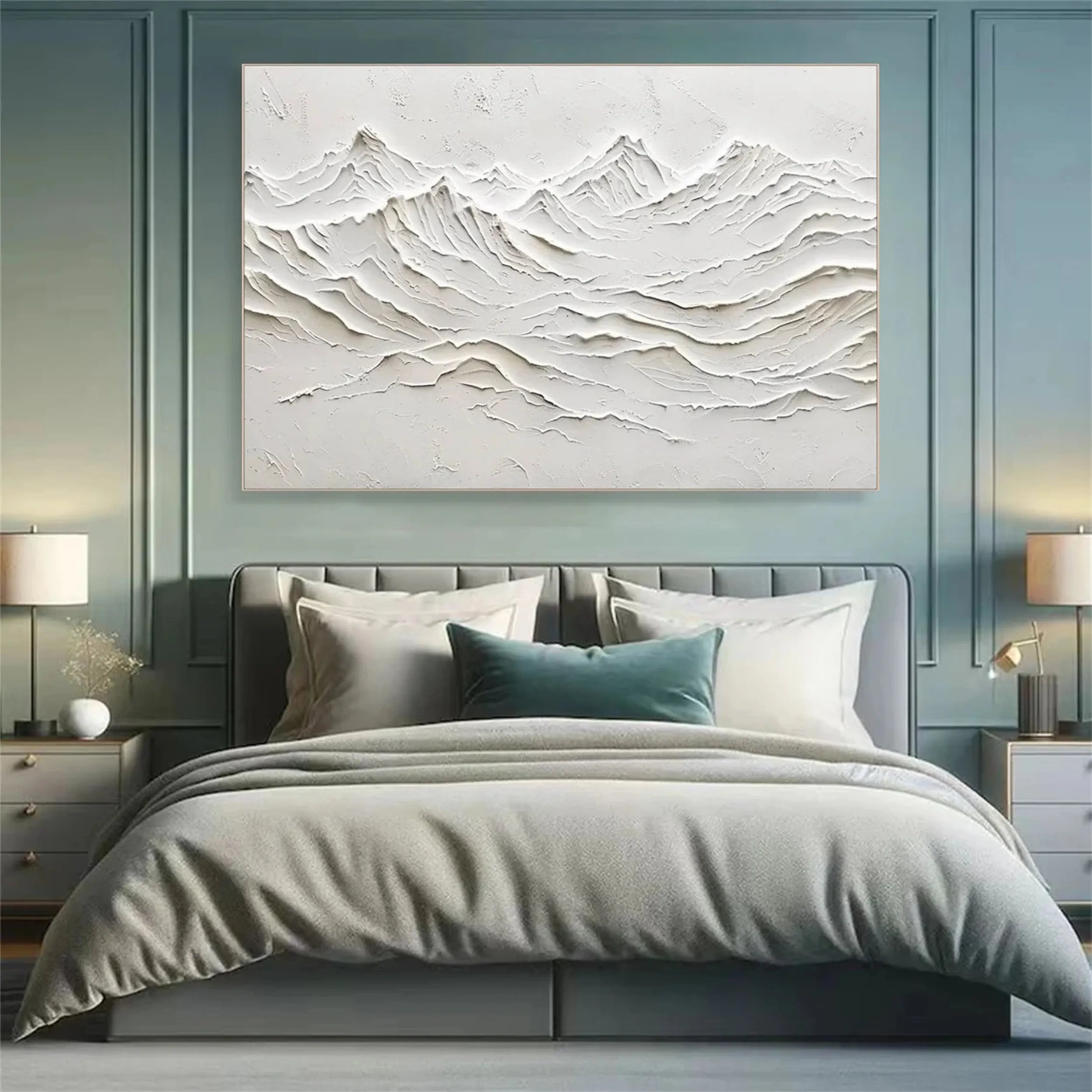 Minimalist Textured Plaster Art Painting - #MM243 - Perfect for Modern Home & Office Wall Decor
