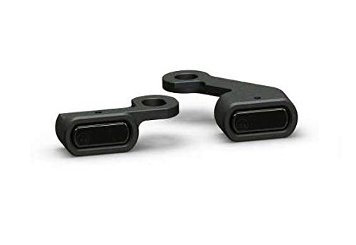 Black Stripe Micro LED Turn Signals for Harley Sportster 2014 & Newer Models - High Visibility Motorcycle Safety Lights for Night Riding & Urban Commuting