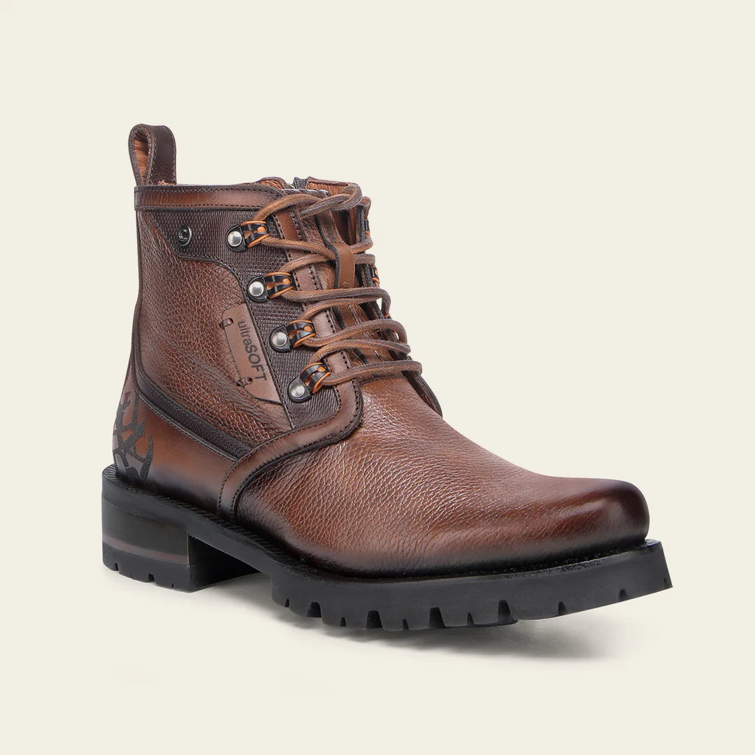 Men's 4D25VE Cuadra Honey Dress Casual Deer Leather Zip Ankle Boots - Stylish & Comfortable for Everyday Wear, Outdoor Adventures & Date Nights