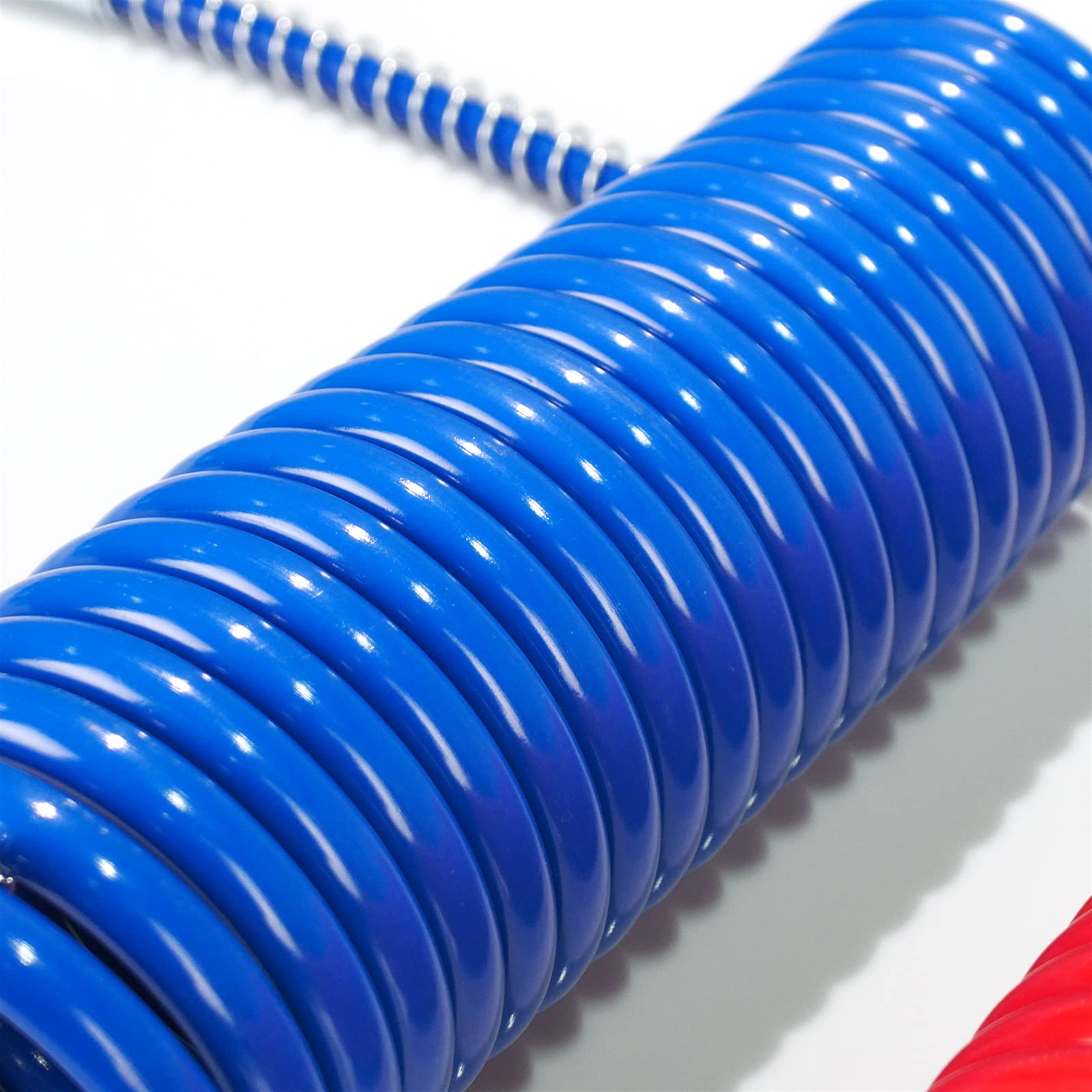 15 FT Air Brake Line Hose Coil Assembly with 1/2