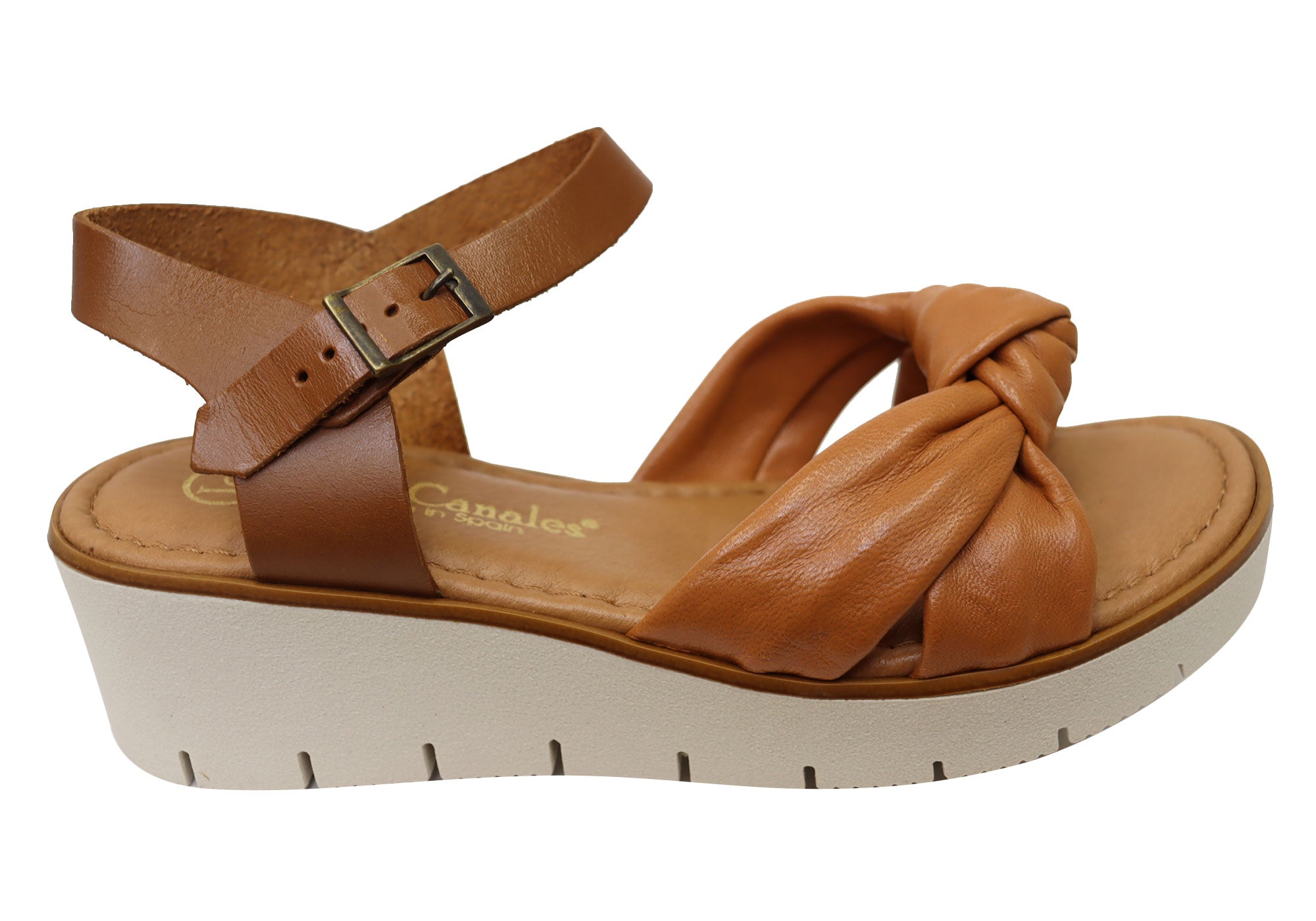 Lola Canales Tina Women's Comfortable Leather Sandals - Handmade in Spain - Perfect for Summer, Beach & Casual Outings