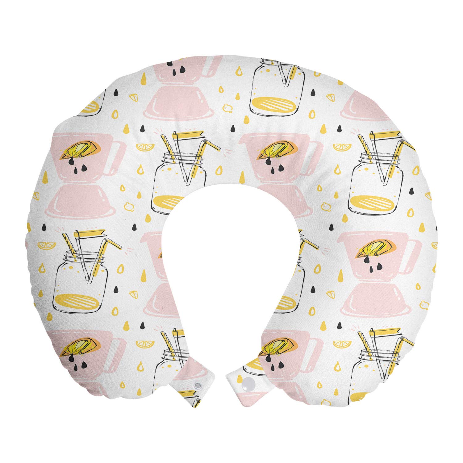 Ambesonne Memory Foam Travel Neck Pillow - 12
