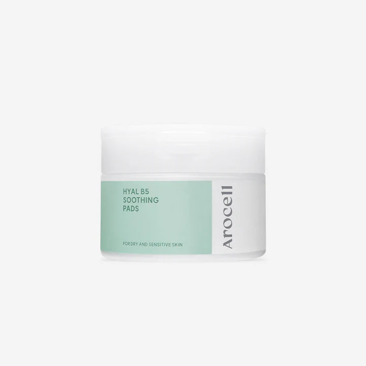 AROCELL Hyal B5 Soothing Facial Pads 120ml (70 Count) - Hydrating & Calming Cotton Pads for Sensitive Skin | Perfect for Daily Skincare Routine & Travel