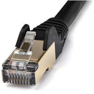 Premium 7m CAT6a Ethernet Cable - Black, RJ45 Snagless Connectors, STP Shielded Network Cord, Pure Copper Wire (6ASPAT7MBK) - Ideal for Gaming, Streaming & Office Networks