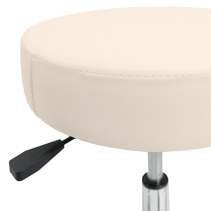 Earthlite Pneumatic Rolling Massage Stool with Adjustable Height & Optional Backrest - Perfect for Massage Therapists, Chiropractors & Home Use