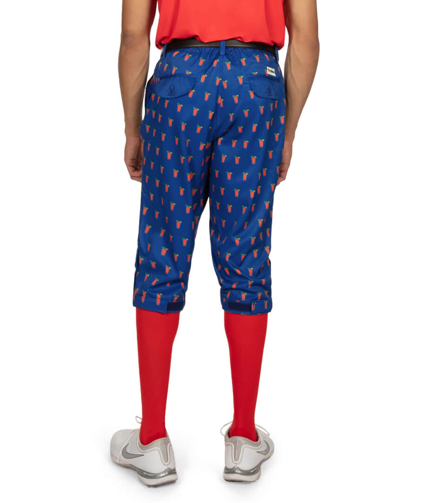 Tipsy Elves Men's Golf Knickers with Matching Socks - Athletic Fit Performance Pants with Unique Designs - Perfect for Golf Tournaments & Casual Wear