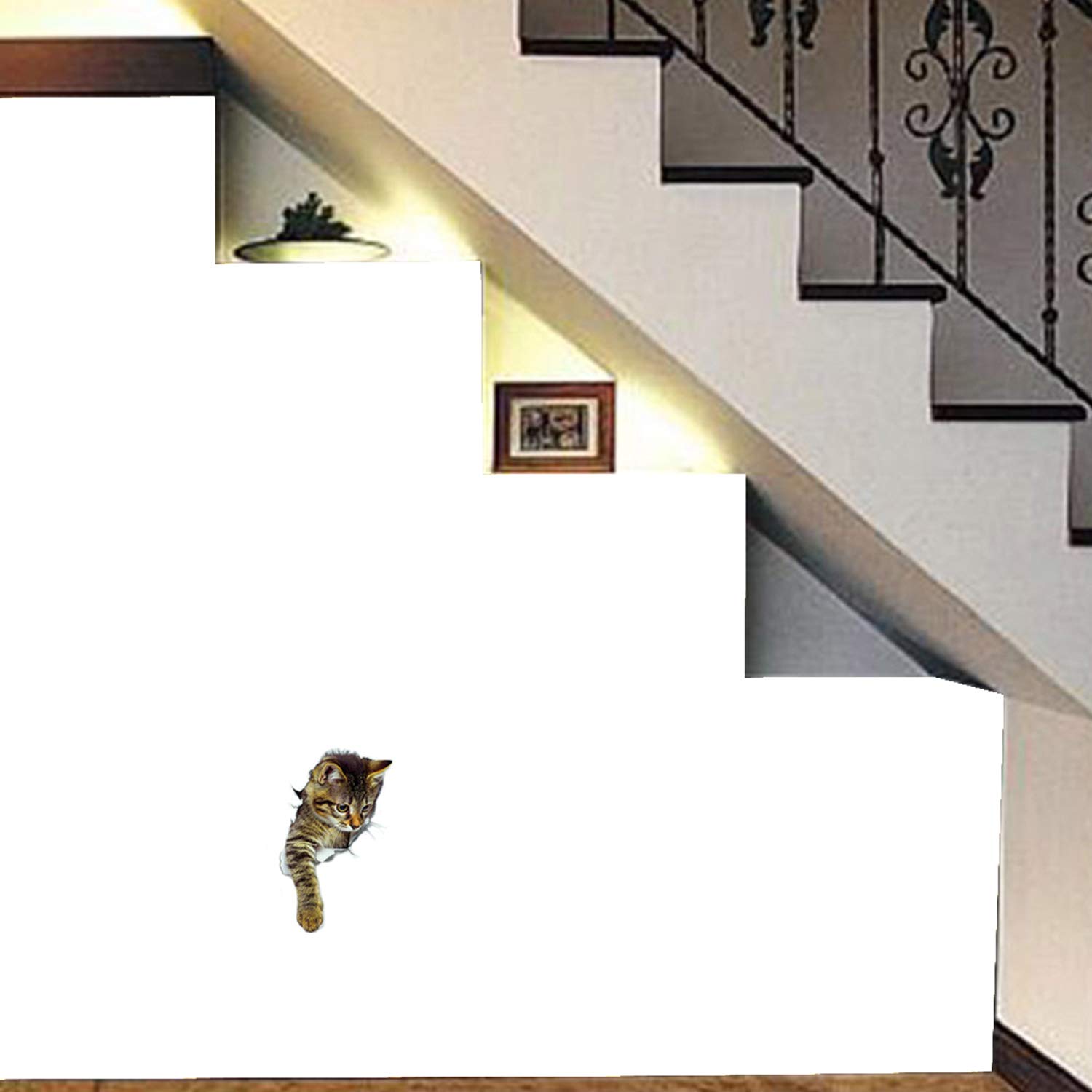 3D Realistic Cat Wall Stickers - 6 Pack Cute Toilet Lid Decals, Waterproof Bathroom Decor for Home & Office - Perfect for Pet Lovers, Kids Rooms & DIY Projects