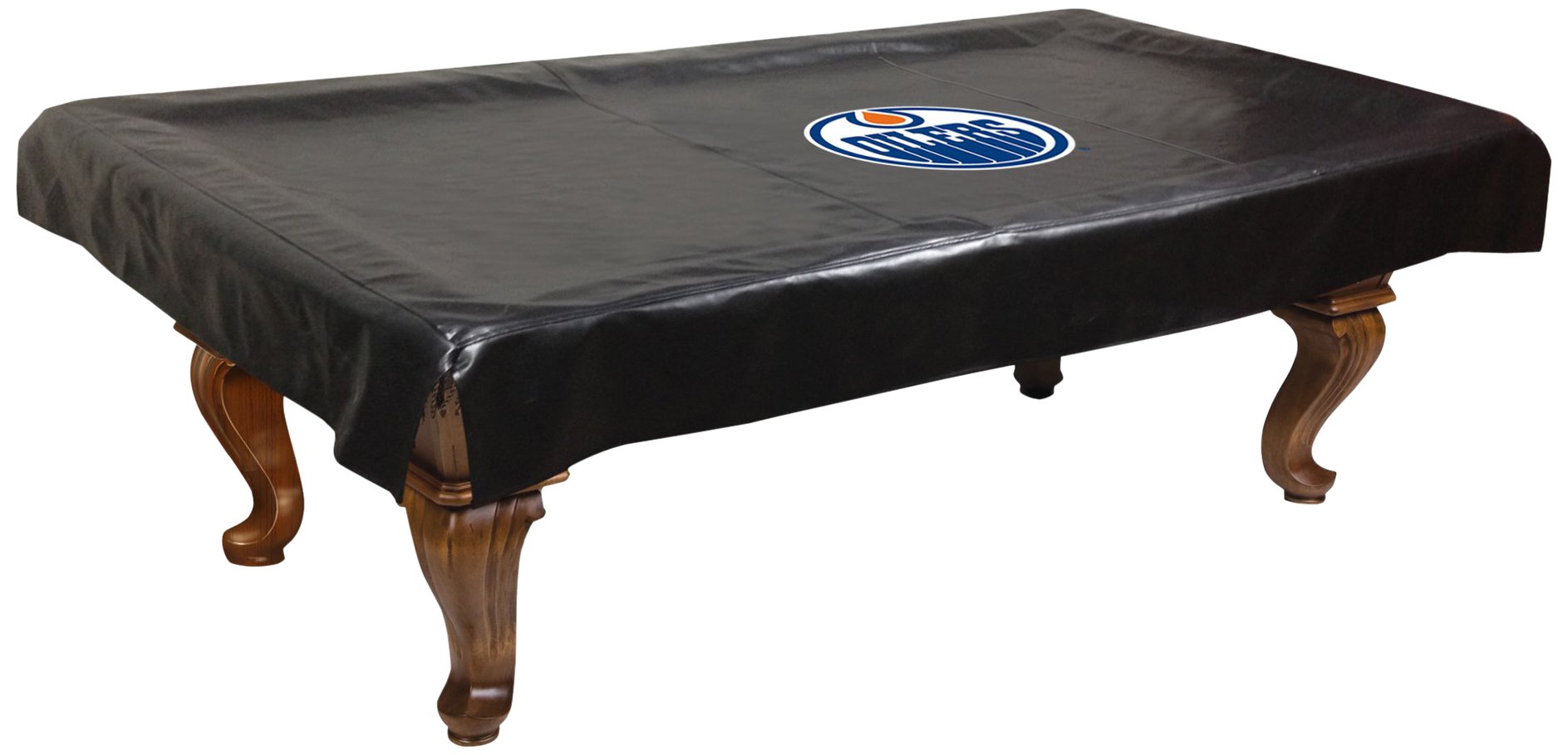 Holland Bar Stool Co. 8-Foot Edmonton Oilers NHL Licensed Billiard Table Cover - Waterproof Pool Table Protector for Game Room, Man Cave & Sports Bar Decor