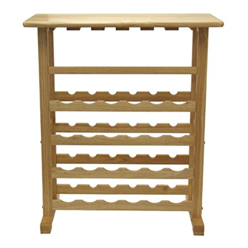 Ergode Newport Expandable Wine Bar Countertop - Solid Wood Walnut Finish with 9-Bottle Storage, Hanging Wine Glass Rack, Drawer & Open Shelf - Perfect for Home Bar, Dining Room, or Kitchen Wine Display (83024-VV)