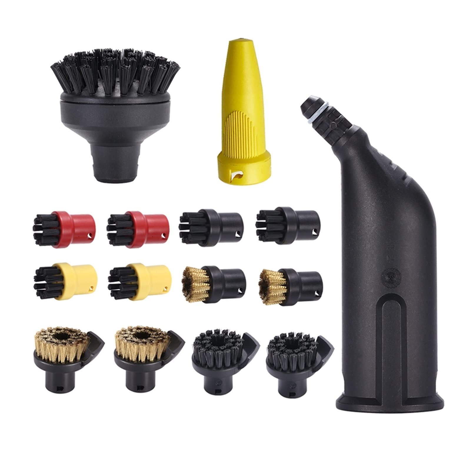 NJHAUTO Slot Nozzle Brushes for Kärcher SC1 SC2 SC3 SC4 SC5 Steam Cleaners - Light Yellow - Perfect for Kitchen Deep Cleaning & Appliance Maintenance
