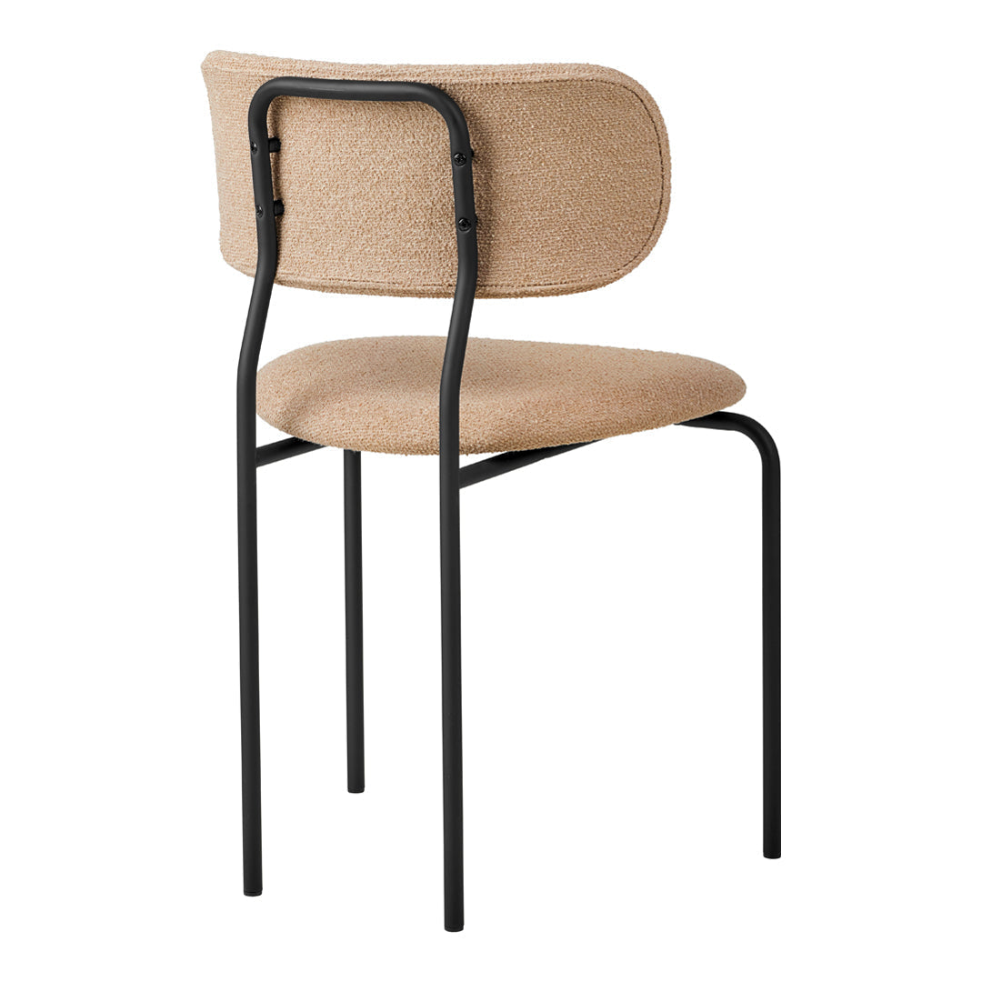 Modern Coco Dining Chair - Mid Century Style Wooden Kitchen Chair with Upholstered Seat - Perfect for Dining Room, Kitchen, Breakfast Nook & Home Office
