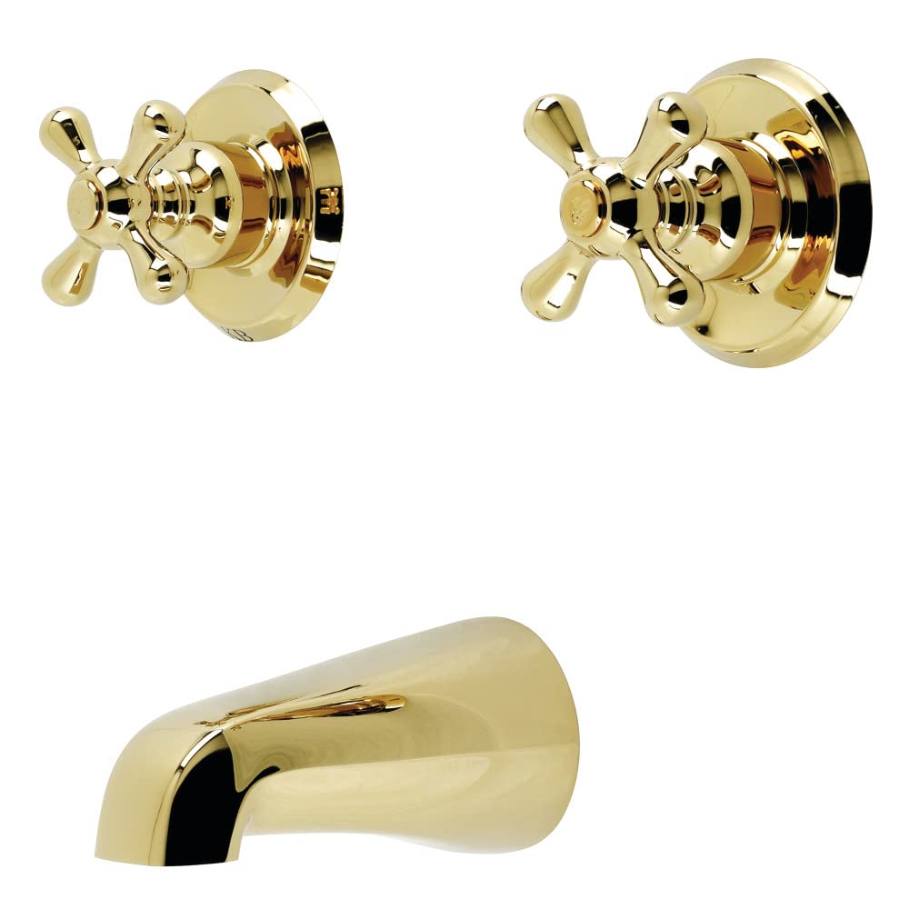 Kingston Brass KB242AXTO Polished Brass Shower Faucet for Bathtub Only - Vintage Style Bathroom Fixture for Classic & Modern Home Decor