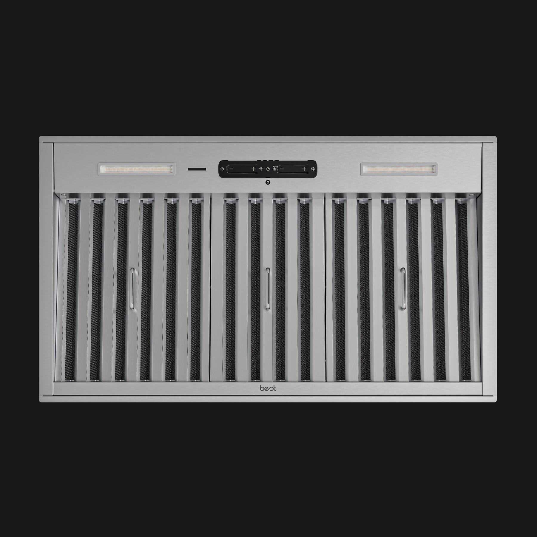Best 36 Inch Built-In Range Hood HBN33696SS - 650 CFM Stainless Steel Kitchen Vent Hood for Gas & Electric Stoves - HBN3 Series - Perfect for Home Kitchens & Restaurants