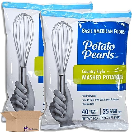 Country Style Mashed Potatoes Mix - 30.7oz Value Pack (2-Pack) | Easy & Creamy Instant Potato Side Dish | Perfect for Thanksgiving, Family Dinners & Quick Meals