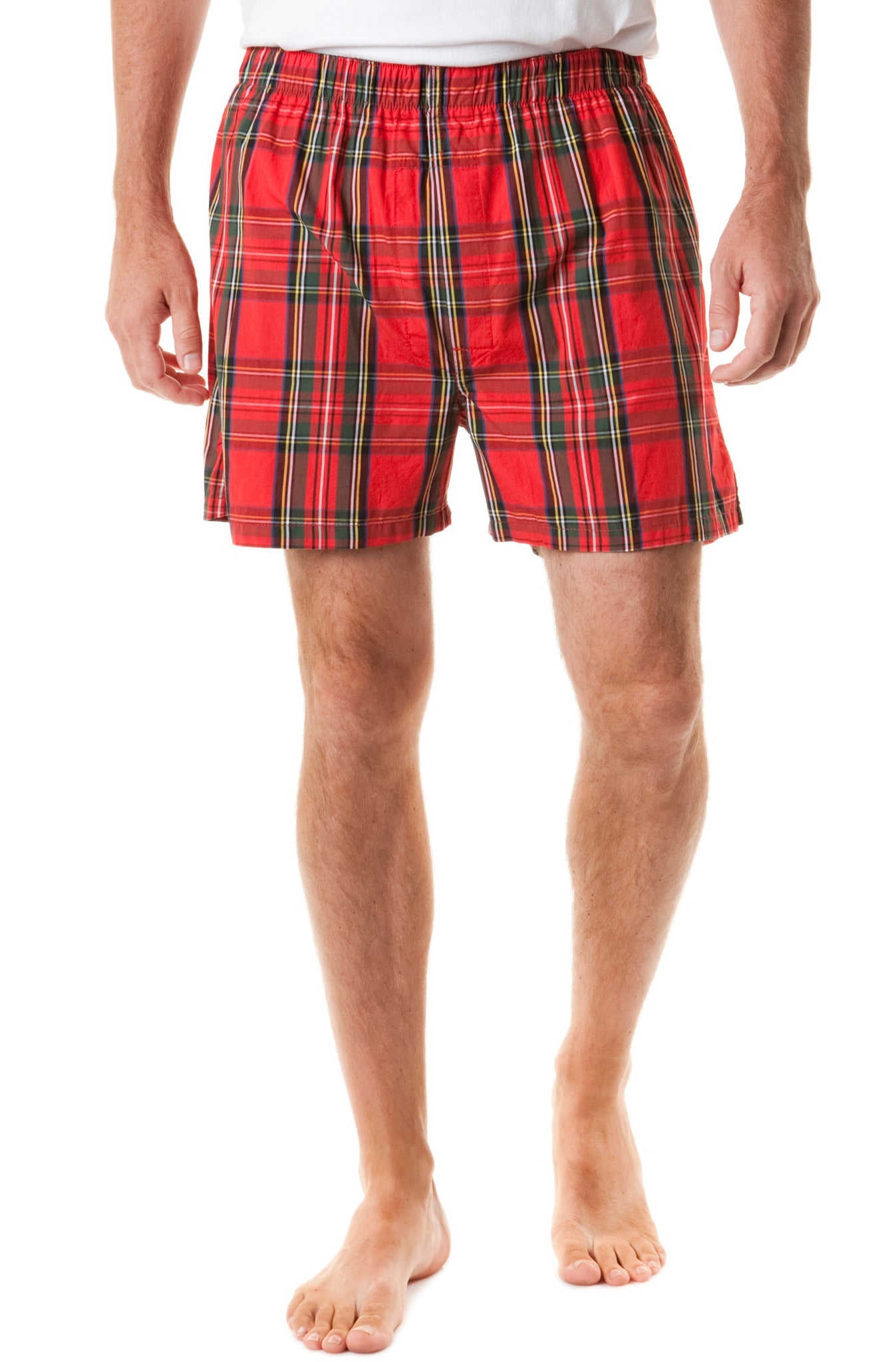 Barefoot Boxer Royal Stewart Tartan - Comfortable and Stylish Men's Boxer Briefs for Everyday Wear, Sleep, and Lounge