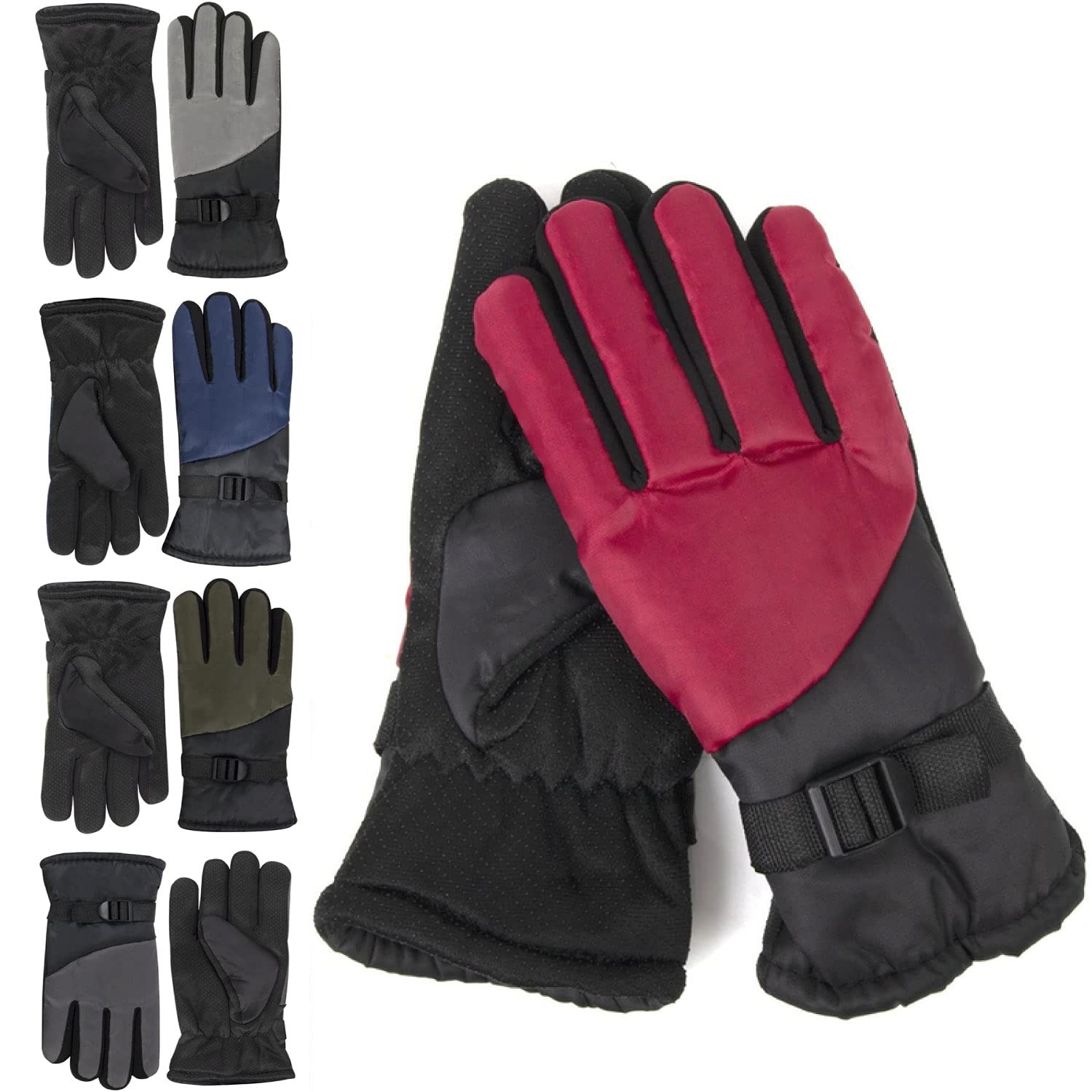 10 Pairs Bulk Winter Gloves for Men & Women - Waterproof, Insulated, Extreme Cold Weather Gloves - Perfect for Skiing, Snowboarding, Hiking & Outdoor Work