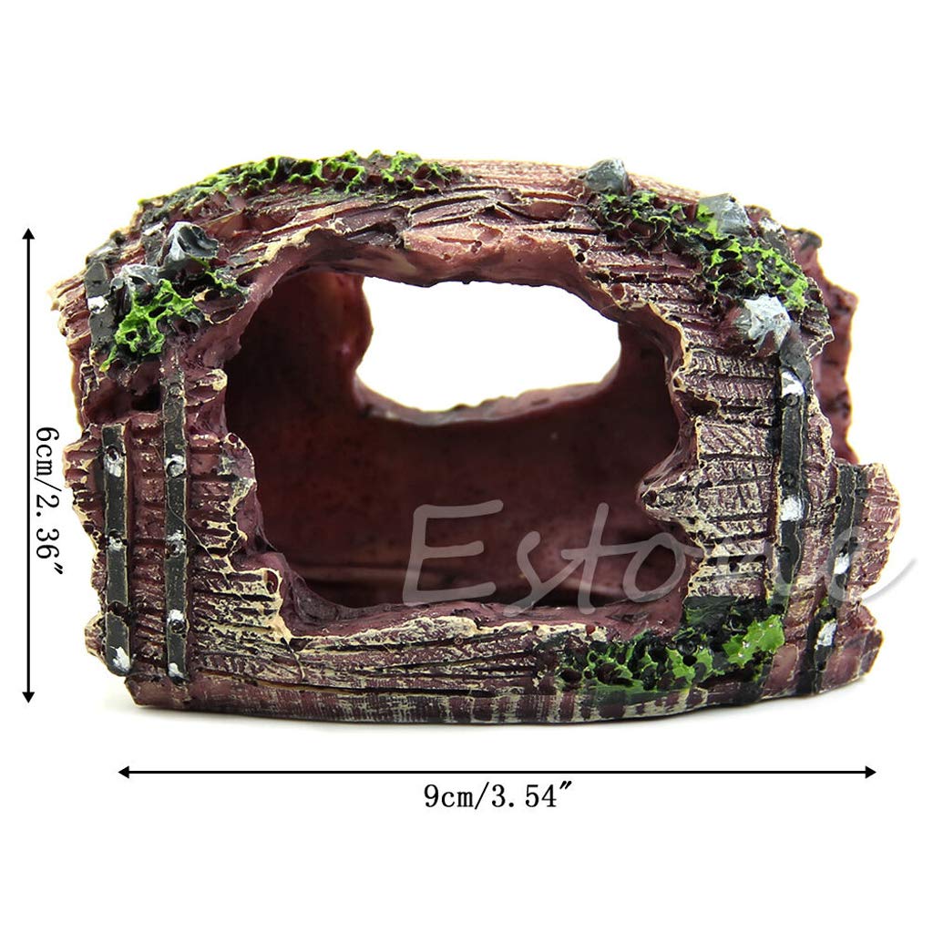 Youngy Aquarium Rockery Ornament - Fish Tank Hiding Cave & Mountain Landscape Decoration for Betta, Shrimp & Small Fish - Perfect for Aquascaping & Natural Habitat Setup