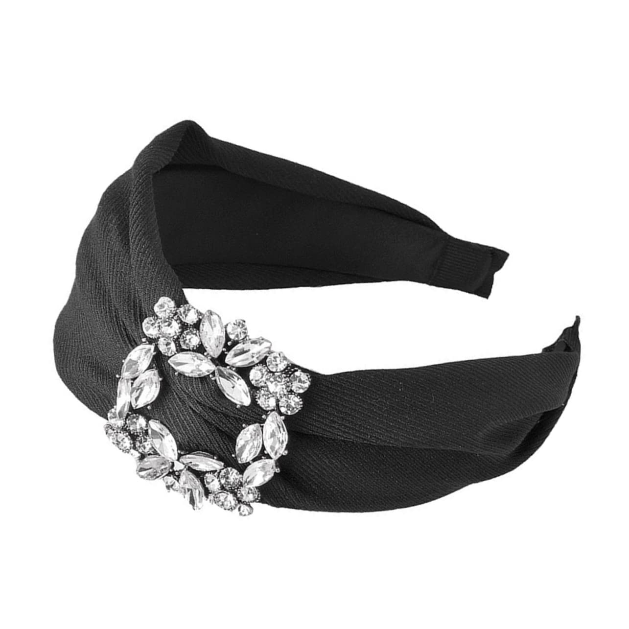 FOMIYES 3 Pack Rhinestone Crystal Headbands for Women - Elegant Elastic Hair Accessories Wide Headband for Parties, Weddings & Special Occasions