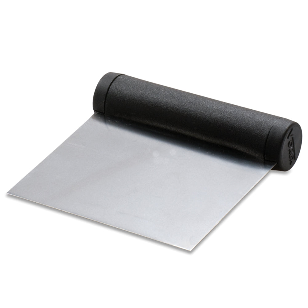 Flexible Metal Bench Scraper - 4.25 Inch Dough Cutter for Baking, Cooking & Pastry Making - Perfect for Kneading, Cleaning Countertops & Cutting Dough