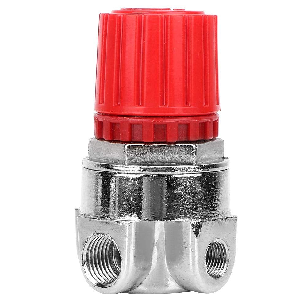 Air Compressor Pressure Regulator with Dial Gauge - Zinc Alloy Control Valve & Switch for Air Tools | Perfect for Pneumatic Systems, HVAC, and Industrial Applications