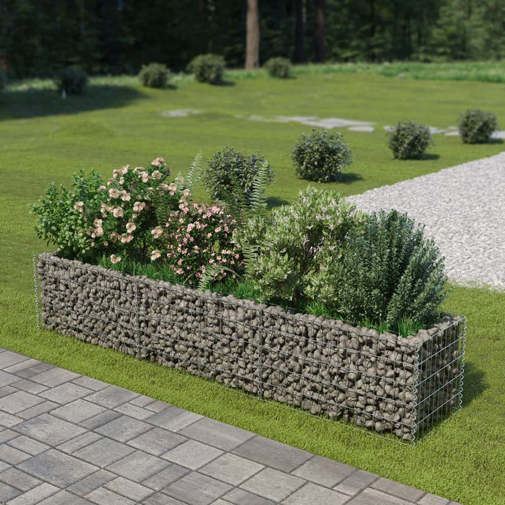 Galvanized Steel Gabion Raised Garden Bed Planter - 106.3