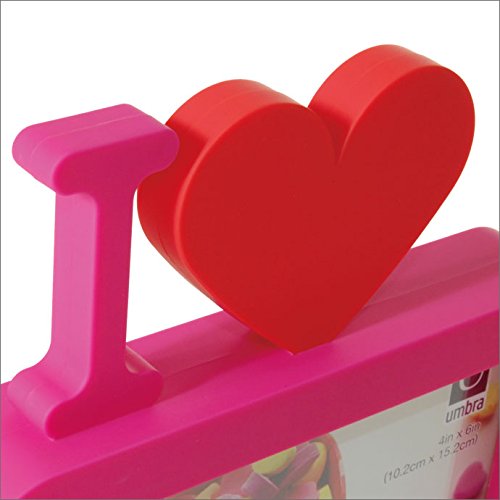 Umbra Ulove 4x6 Inch Modern Molded Picture Frame - Perfect for Displaying Photos, Artwork & Memories in Home, Office or Gift Giving
