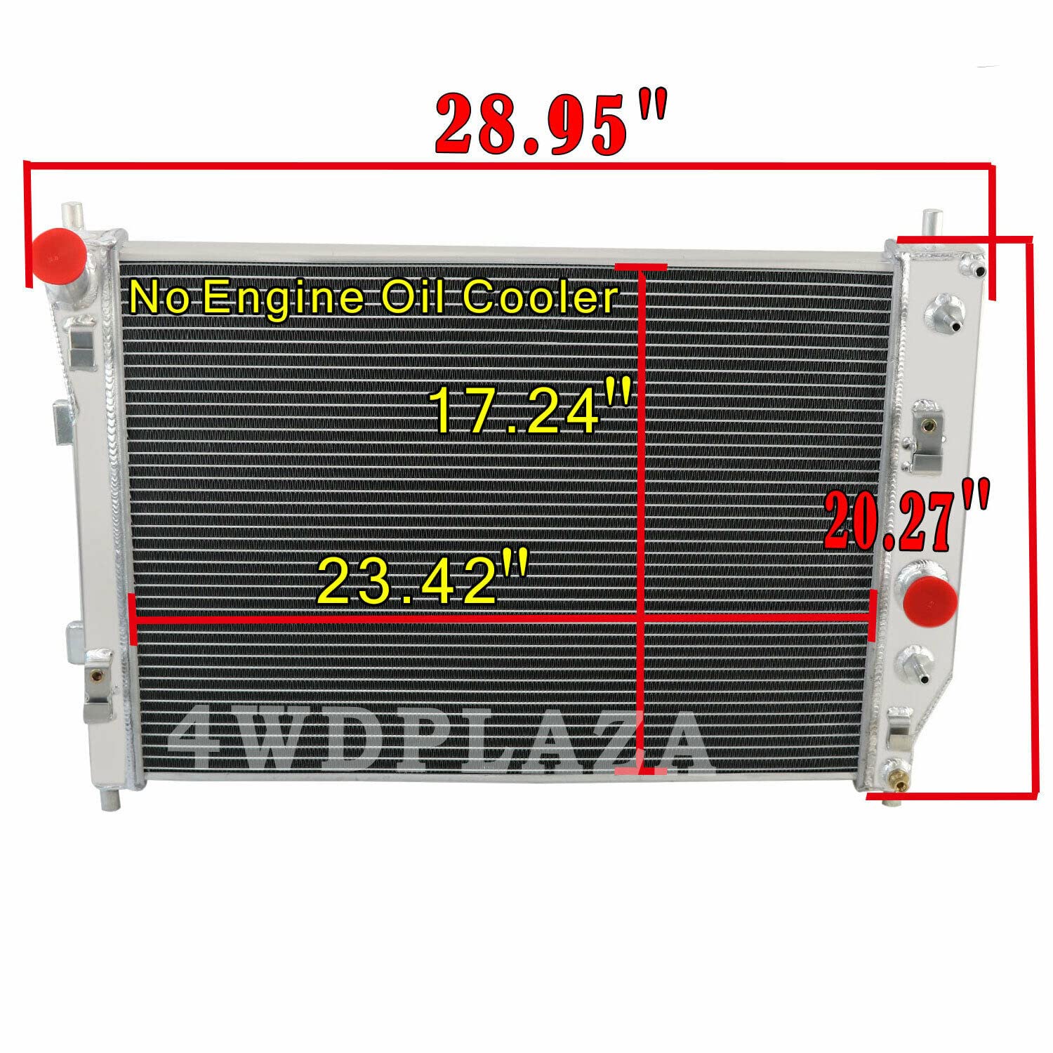 ALLOYWORKS 4 Row Aluminum Radiator with Shroud Fan & Relay Kit for 2005-2013 Chevy Corvette C6 6.0L 6.2L 7.0L V8 Engines - High Performance Cooling Upgrade for Racing & Daily Driving