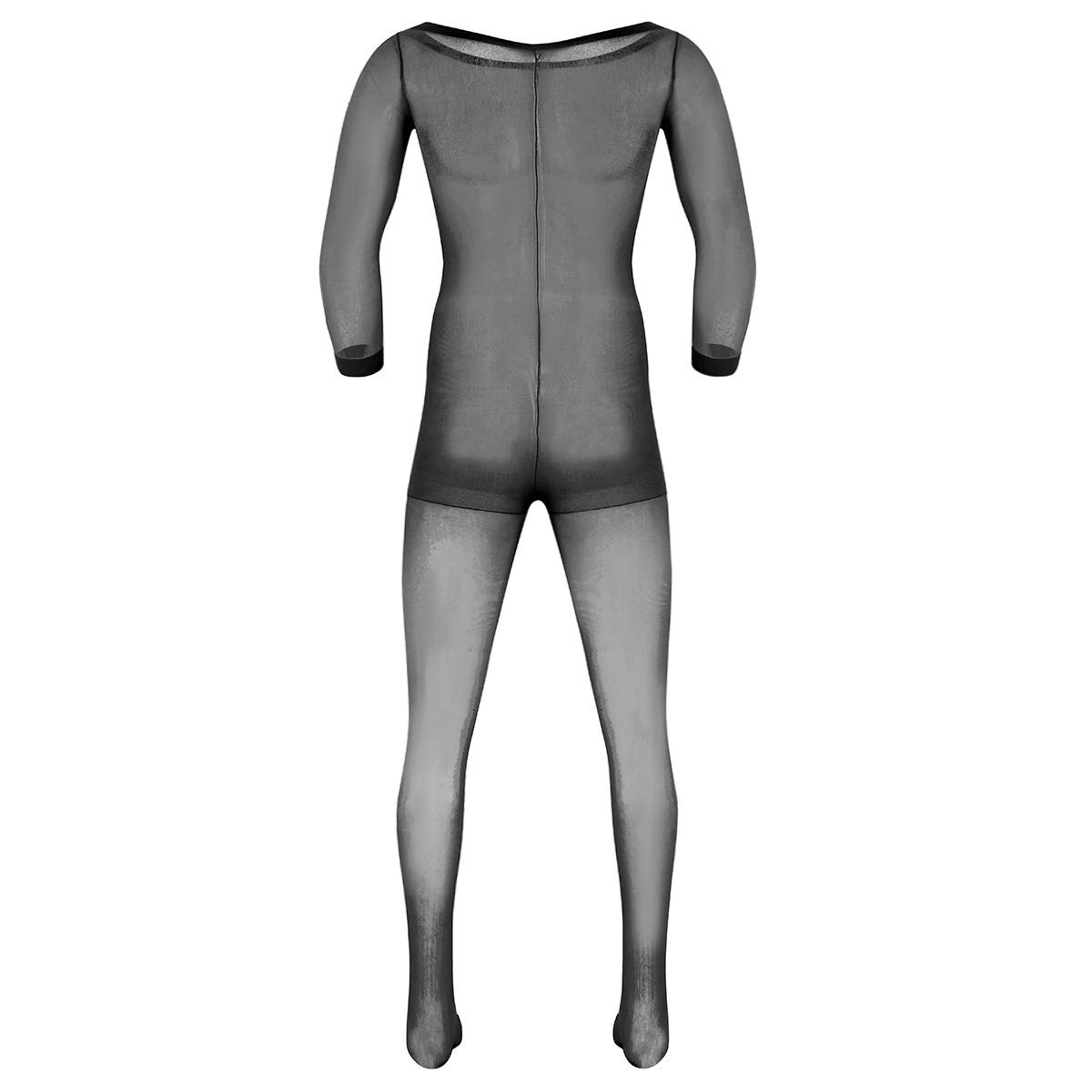 FEESHOW Men's Ultra-Thin Mesh Sheer Tights - Full Body See-Through Pantyhose for Dance, Cosplay & Fashion Outfits