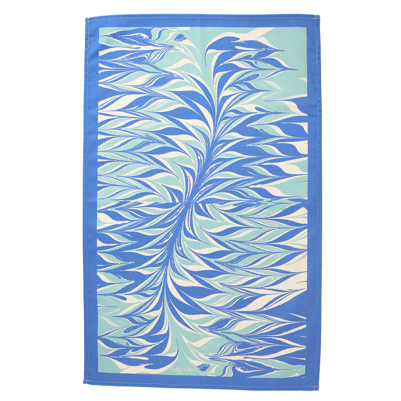 Premium Marble Blue Tea Towel Set - Absorbent & Quick-Drying Kitchen Towels for Dish Drying, Hand Wiping & Counter Cleaning - Elegant Home Decor for Modern Kitchens