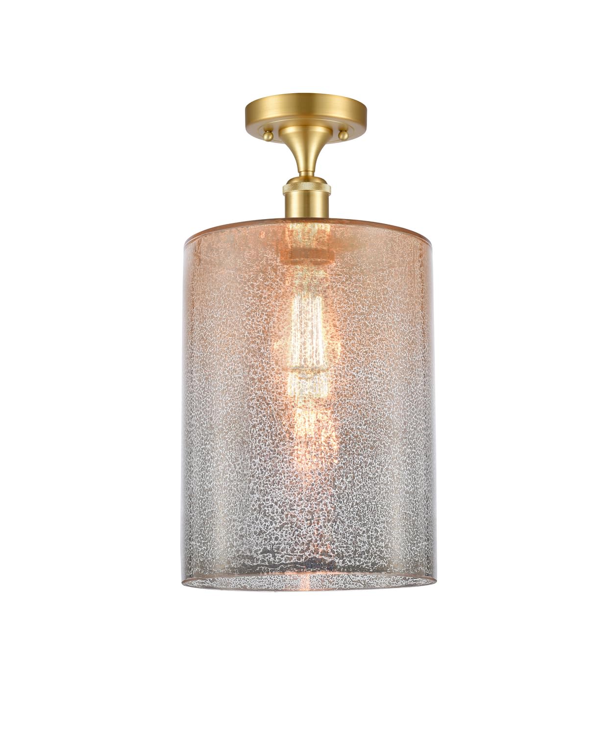 516-1C-SG-G116-L-LED Bare Bulb 1 Light Cord Set in Satin Gold - Vintage Edison Bulb Lighting for Cafe, Restaurant & Home Decor