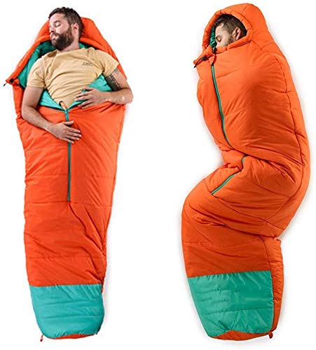 Waterproof Cold Weather Sleeping Bag for Adults & Teens - Lightweight Mummy Sleeping Bag with Thickened Warmth for Winter Camping & Hiking | Portable Outdoor Sleeping Pad for Backpacking & Travel