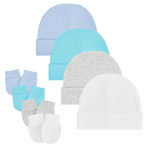 4 Pack 10 White/Grey/Light Blue/Lake Blue