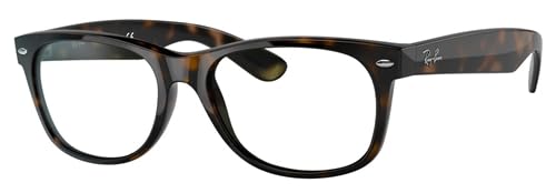 Ray-Ban New Wayfarer Classic Sunglasses - UV Protection, Plastic Wayfarer Frame, Saddle Bridge, Medium/Large Size - Perfect for Driving, Outdoor Activities & Fashion Accessories