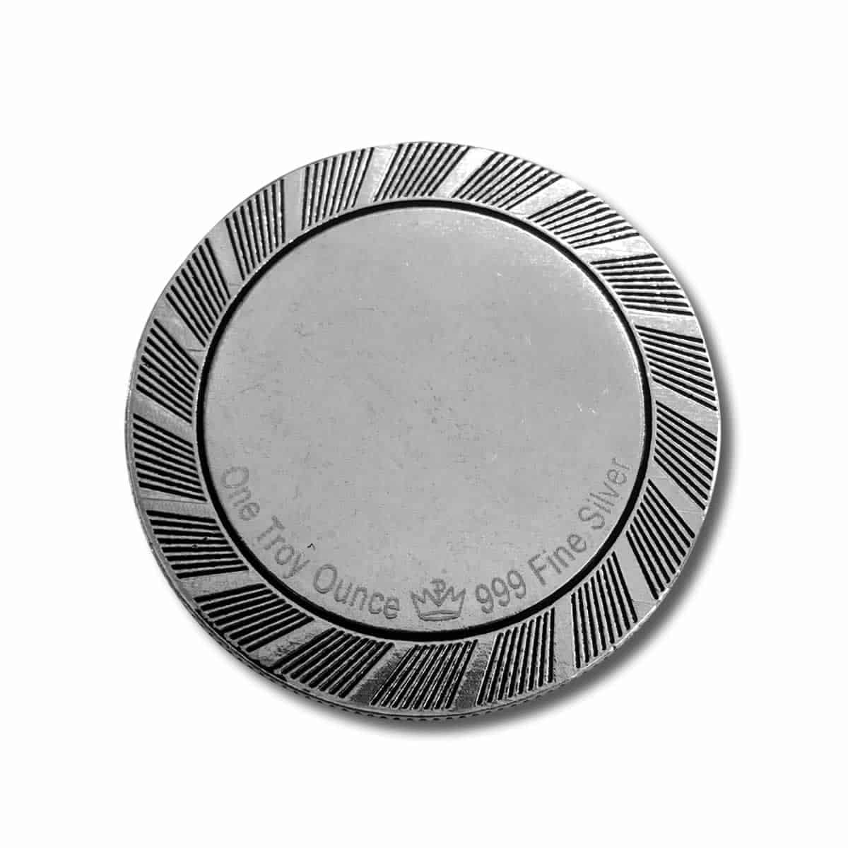 Personalized Engraved 1oz .999 Pure Silver Poker Chip - Big Blind Button Marker for Casino Nights & Home Games - Perfect Gift for Poker Lovers in Elegant Gift Box