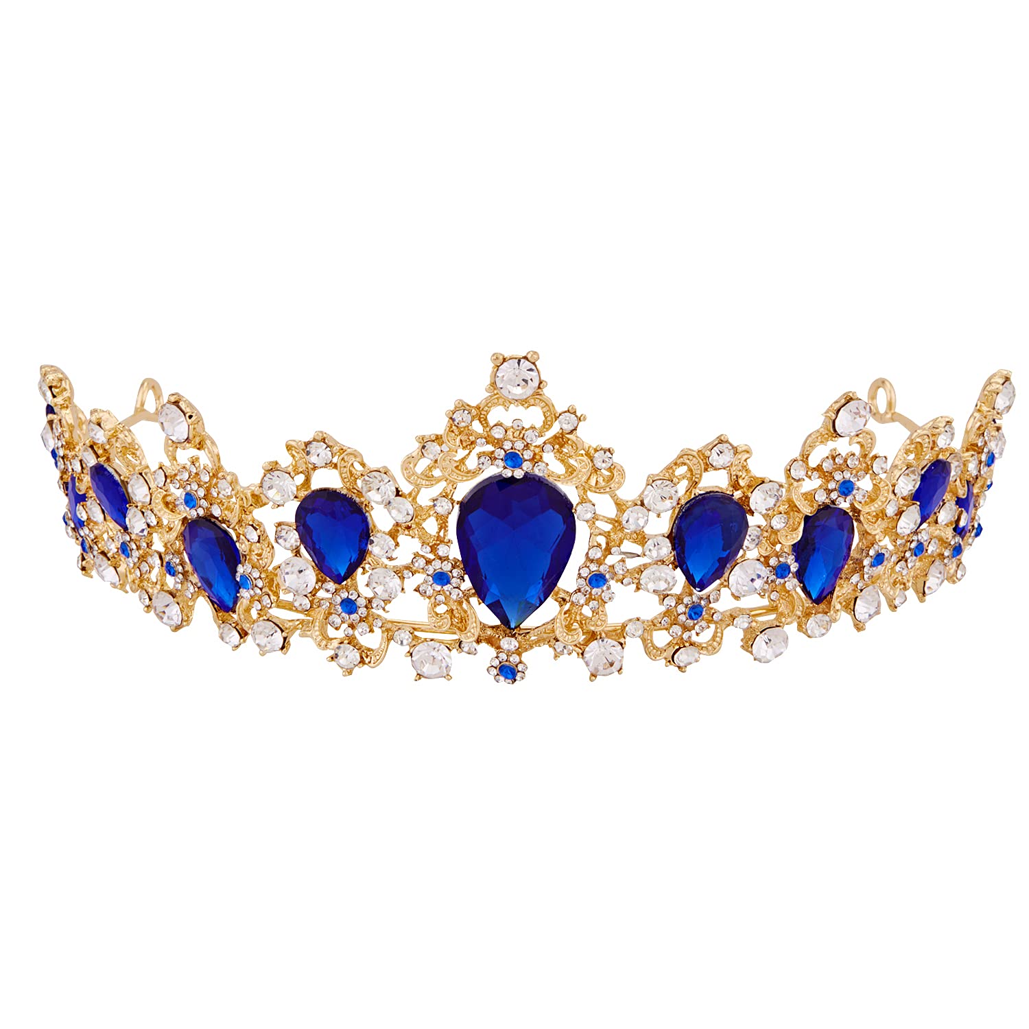 Elegant Women's Tiara Crown - Sparkling Rhinestone Hair Accessory for Weddings, Prom, Pageants & Special Occasions
