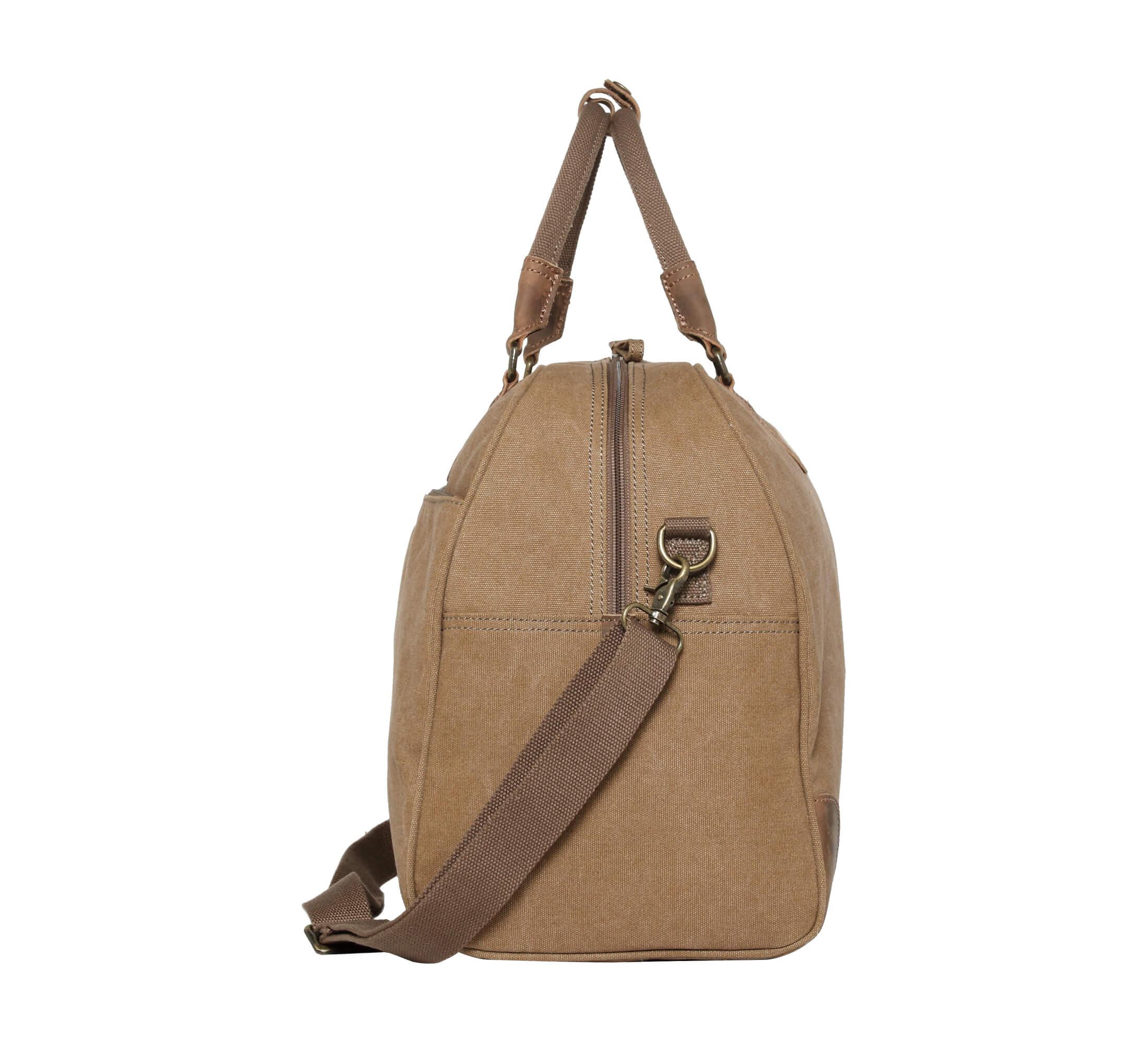 TRP0263 Troop London Classic Canvas Holdall - Large Durable Travel Duffel Bag for Gym, Weekend Trips & Outdoor Adventures