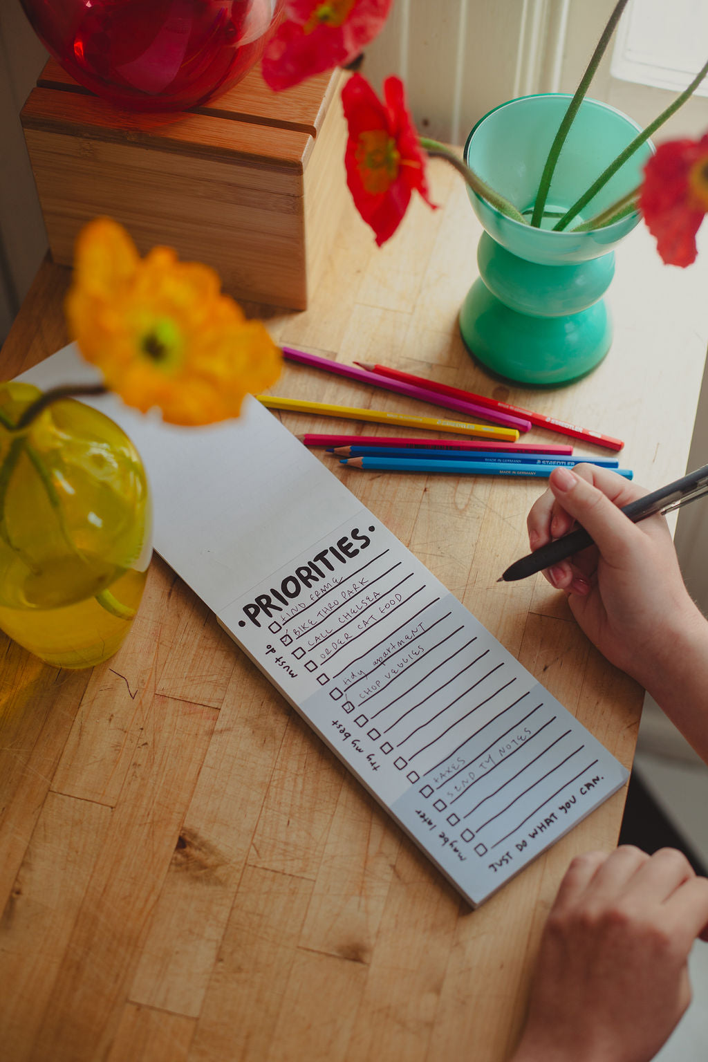 Priorities Notepad - Daily Planner & To-Do List Notebook for Productivity & Goal Tracking | Perfect for Work, School & Personal Organization