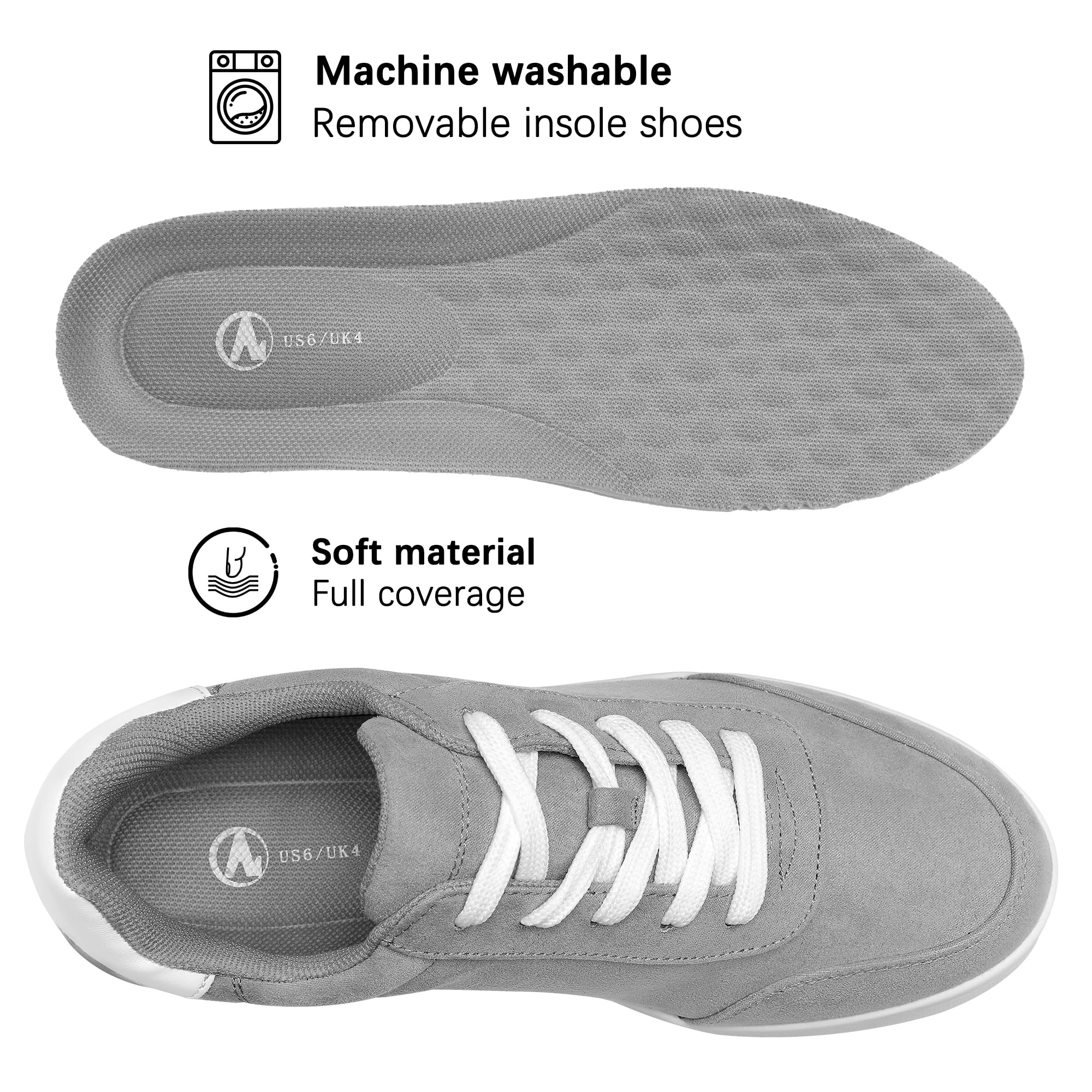 Women's Comfortable Lace-Up Sneakers - Breathable Casual Tennis Shoes for Walking, Running & Gym Workouts | Perfect for Everyday Wear & Outdoor Activities