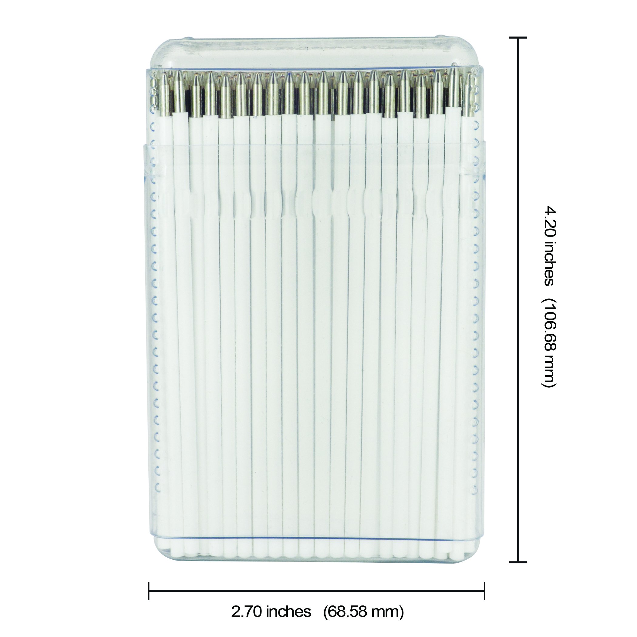 Monteverde Ballpoint Pen Refills - 200 Pack - Compatible with Pilot and Papermate Pens - Smooth Writing Ink for Office, School & Home Use