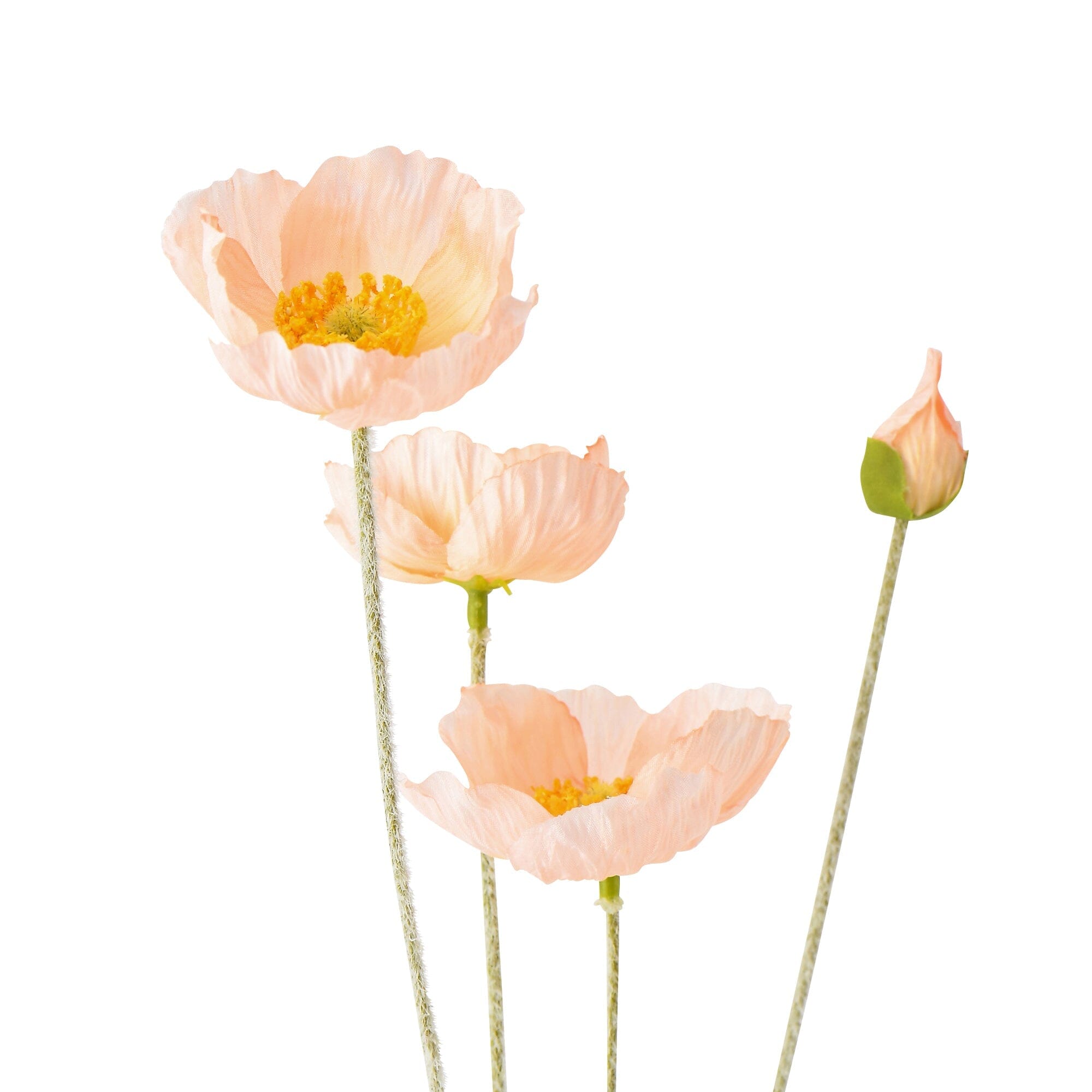 Art Flower Poppy S Pink - Handmade Silk Poppy Flower Decor for Home, Wedding, and Party Decoration | Perfect for Centerpieces, Wall Art, and Floral Arrangements