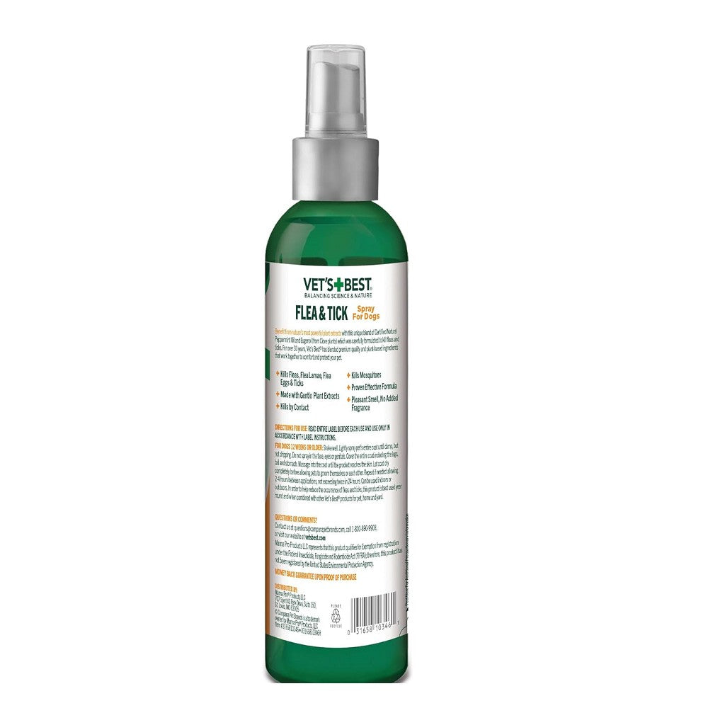 Best Flea & Tick Spray for Dogs & Cats – Natural, Safe & Effective Pest Control – Indoor & Outdoor Use for Home & Yard Protection
