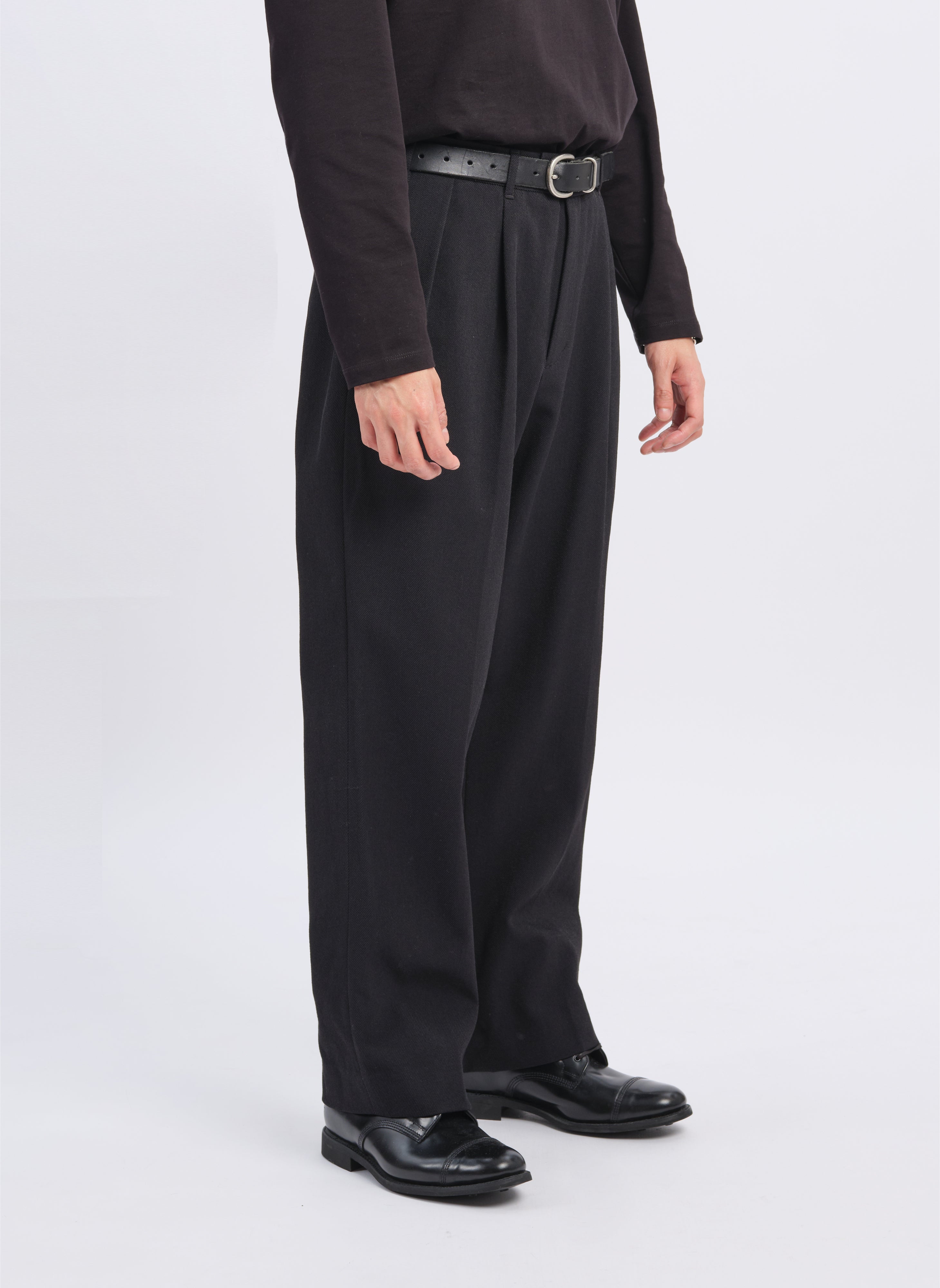 Solotex Garbardine Work Pants - Wide Tapered Fit Professional Trousers [P15] | Durable Office Wear & Business Casual Pants for Men