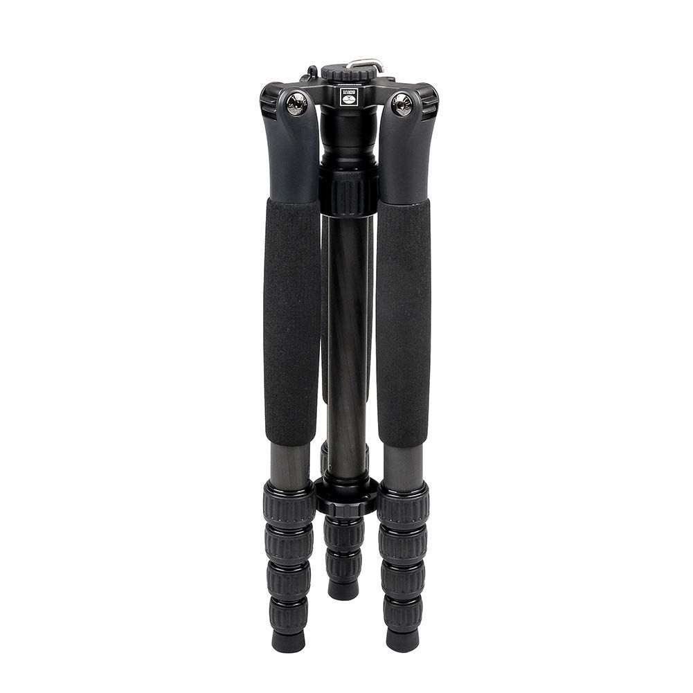 Sirui T-1205SK Carbon Fiber Travel Tripod & Monopod - Lightweight Compact Camera Stand for Photography, Vlogging & Outdoor Adventures