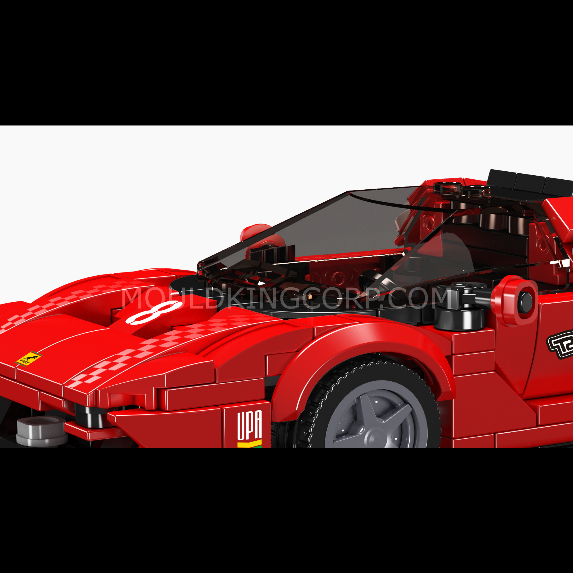 Mould King 27069 P80C Super Car Model Building Set - 449 Piece Construction Toy for Adults & Kids | STEM Educational Building Blocks for Creative Play & Car Lovers | Perfect for Birthday Gifts & Home Decoration