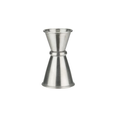 Winco 0.5 & 1 Oz Japanese Style Jigger - Premium Stainless Steel Cocktail Measuring Cup for Bartenders & Home Mixologists - Perfect for Crafting Martinis, Margaritas & Cocktails