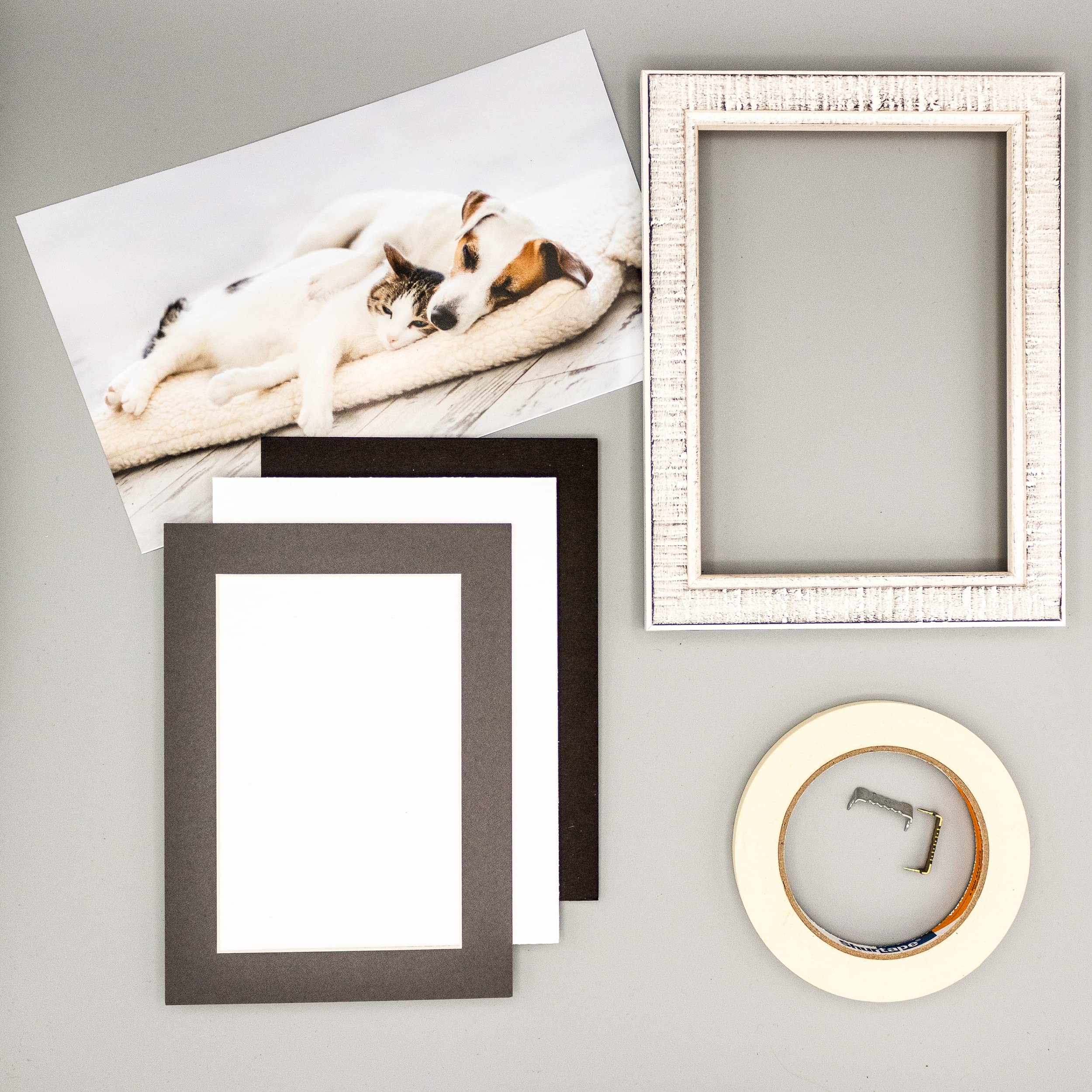 8x10 Acid-Free Precut Charcoal Mat Board for 5x7 Photos - Bevel Cut Picture Mat for 8x10 Frames - Pack of 25 Archival Quality Display Mats - Perfect for Framing Art, Photos & Certificates in Home, Office or Gallery