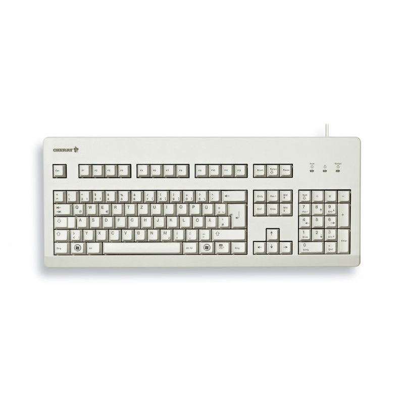 CHERRY G80-3000 Mechanical Keyboard with MX Black Switches - Perfect for Gaming, Typing & Office Use