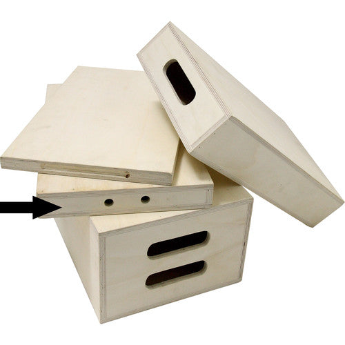 Kupo Apple Box (Quarter, 20 x 12 x 2) - Durable Storage Solution for Film & Photo Equipment - Perfect for On-Set Organization and Equipment Protection