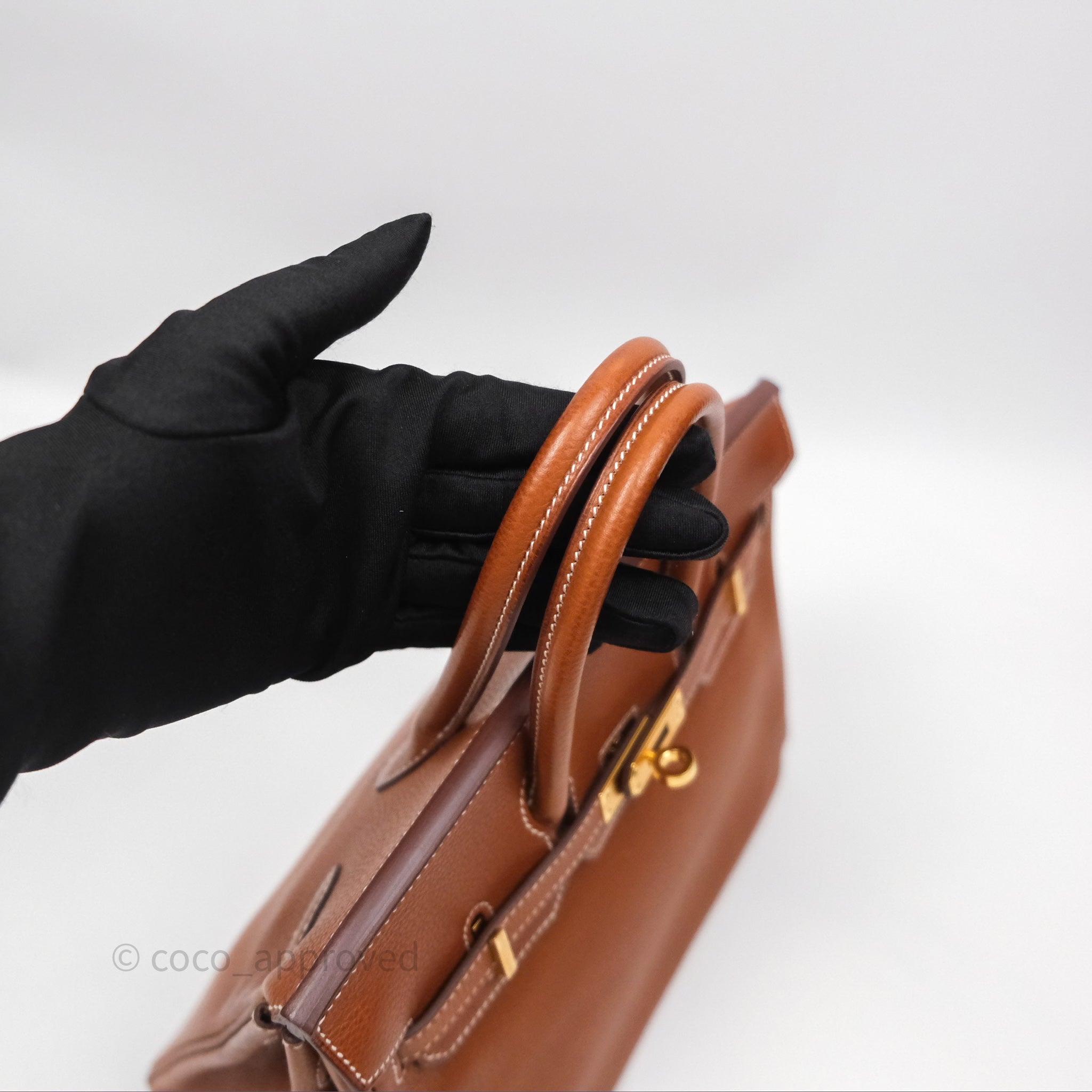 Authentic Hermès Birkin 25 Retourne Bag in Fauve Barenia Leather with Gold Hardware - Luxury Handbag for Women, Perfect for Office, Parties & Special Occasions