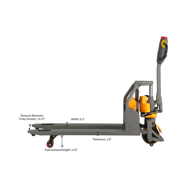 Apollolift A1018 Electric Pallet Jack - 3300 lbs Heavy Duty Battery Powered Pallet Truck, 48